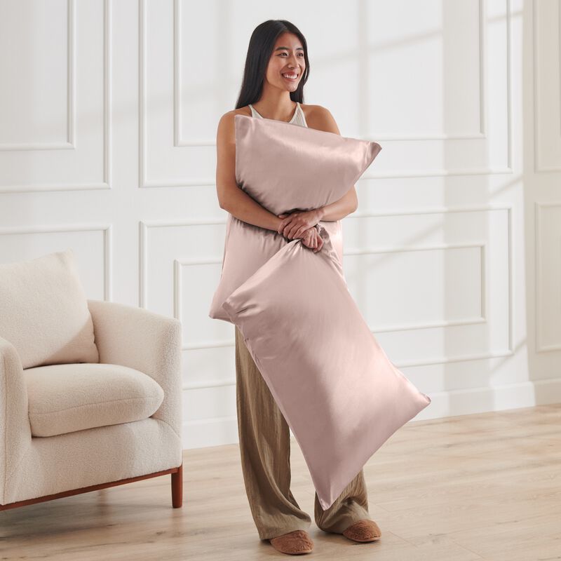 Satin Pillowcase Set for Hair and Skin image number 3