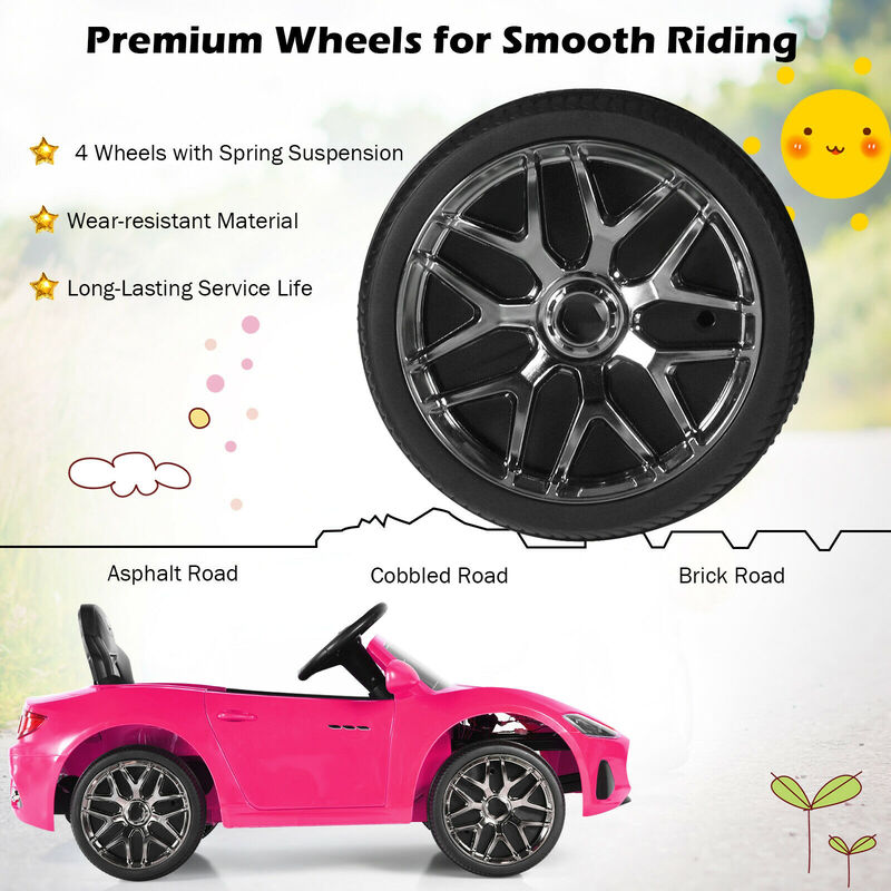 12V Battery Powered Kids Ride-On Truck with Remote Control and Lever image number 4