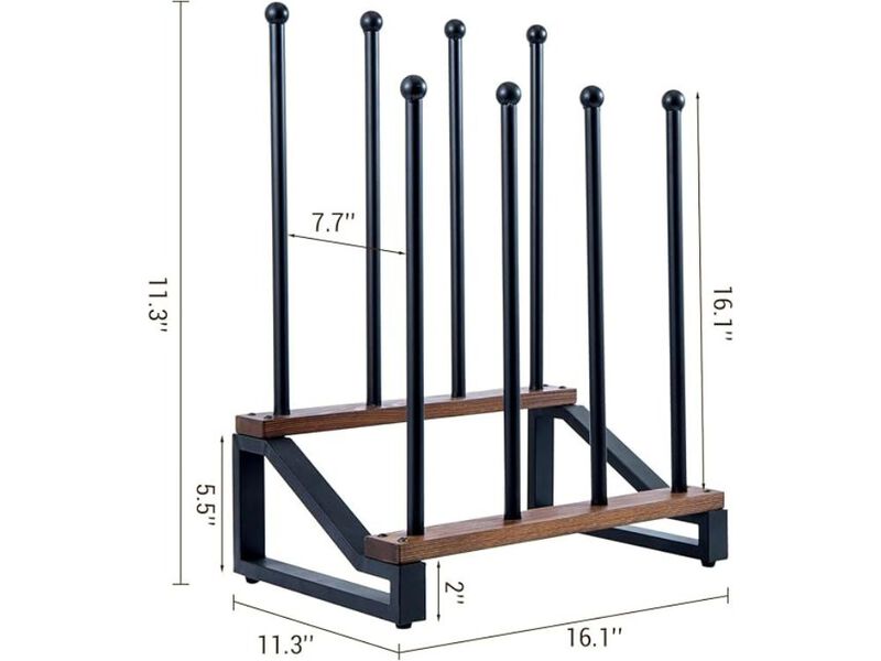 Entryway Metal Shoe Organizer 2 Tier Black Modern Rustic Floor image number 2