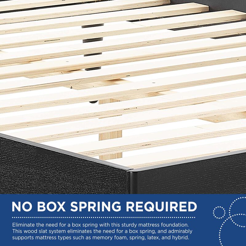 Modway - Kelsea Cane and Wood King Platform Bed with Splayed Legs image number 6