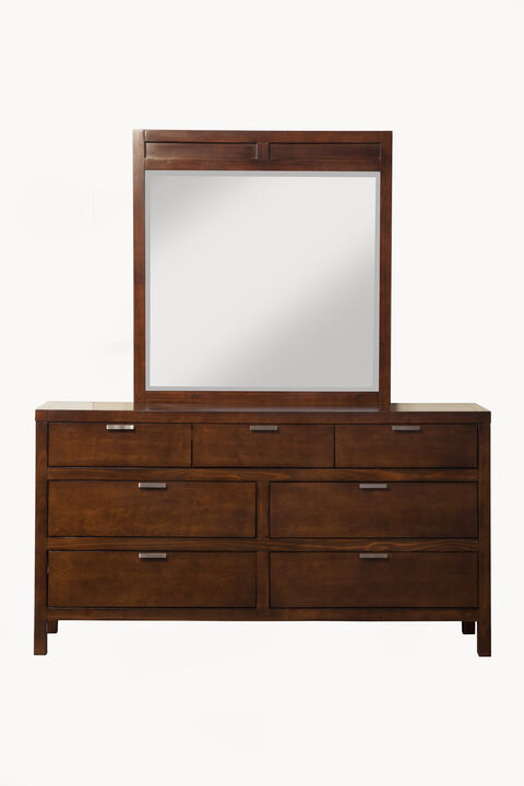 Carmel 7 Drawer Dresser, Cappuccino