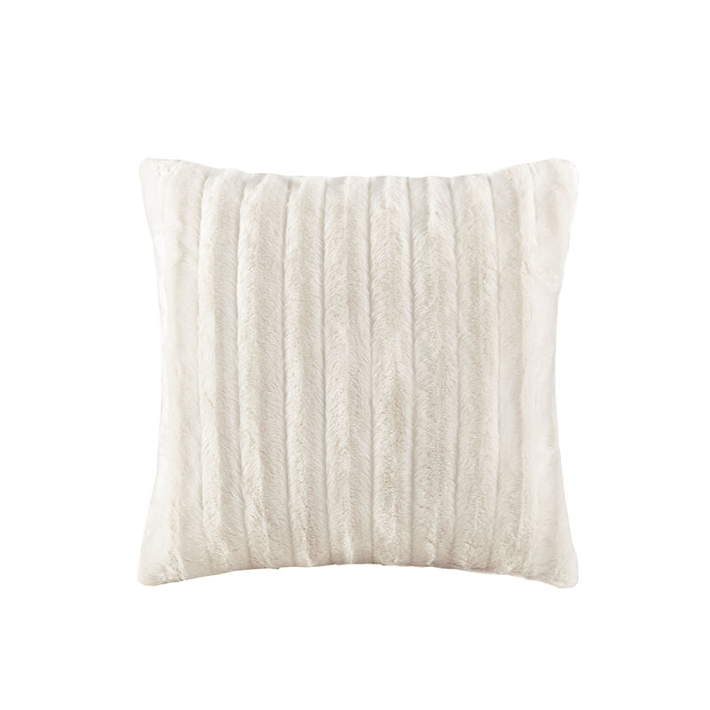 Gracie Mills Wilfred Faux Fur Square Pillow