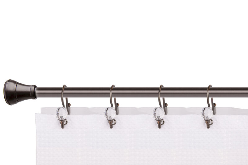 Zinc Double Shower Curtain Hooks, Set of 12 image number 4