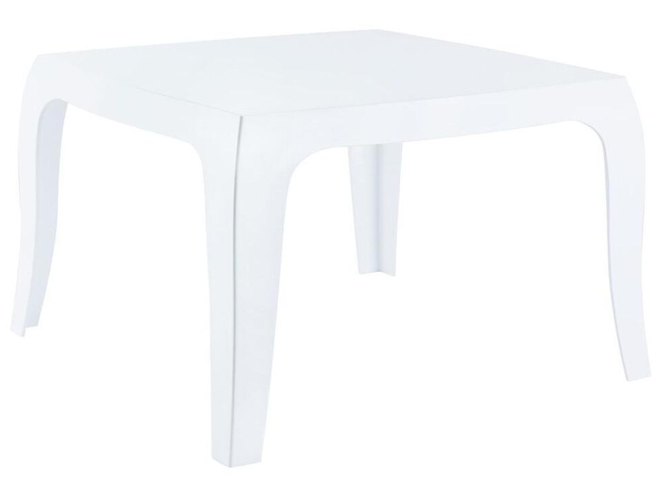 Belen Kox Polycarbonate Side Table, Glossy White, Belen Kox