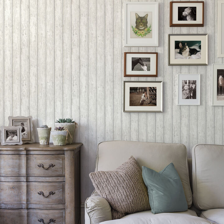 Jack White Weathered Clapboards Wallpaper (Set of 2)