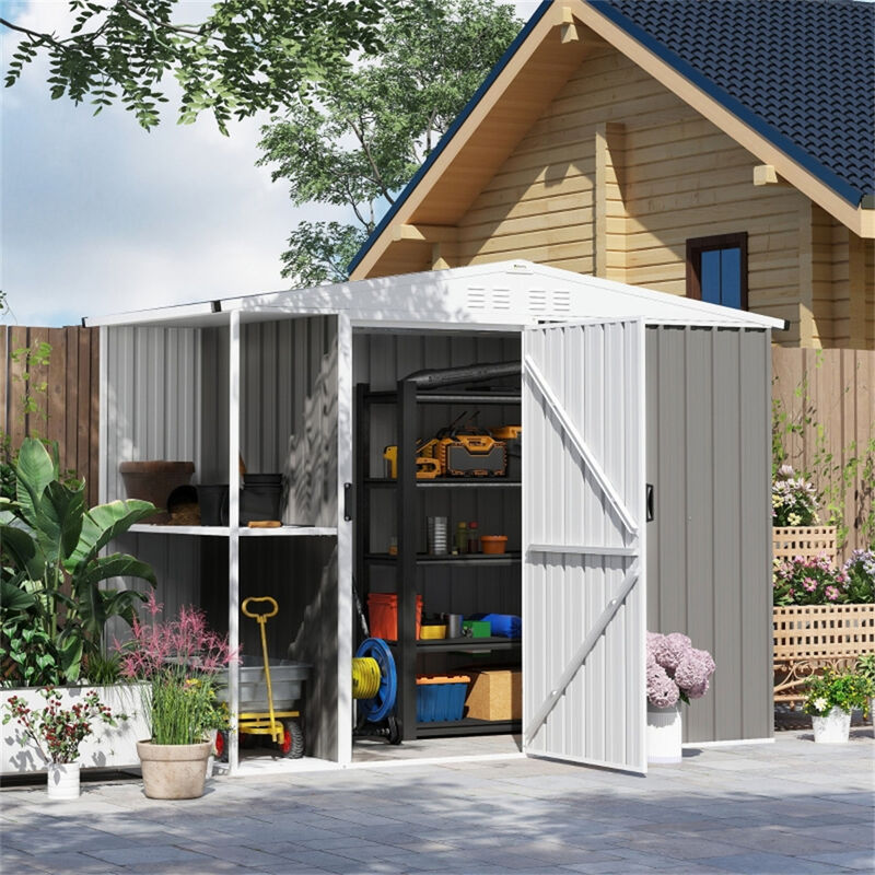 Steel Storage Cabinet for Garden Tools and Outdoor Equipment Organization image number 1