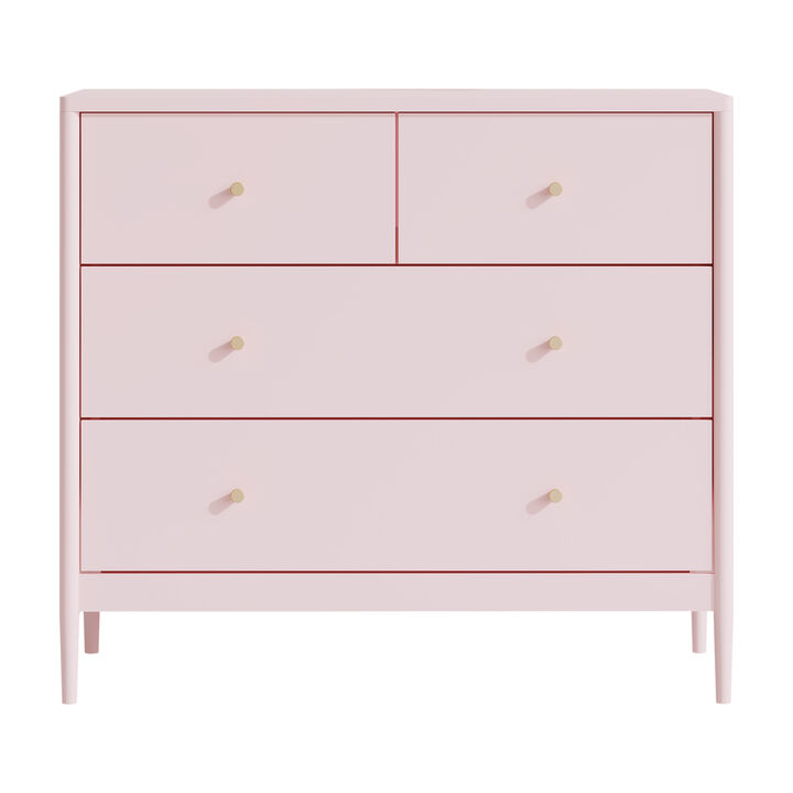 Blumon Pink 4-Drawer Kids Dresser