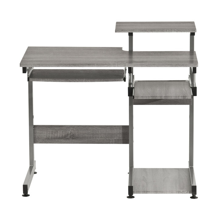 Complete Computer Workstation Desk, Grey