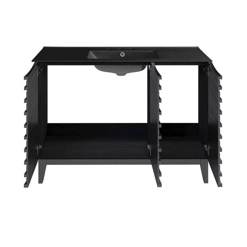 Cascade 48 in. Bathroom Vanity with 3-Hole Ceramic Sink Top image number 4