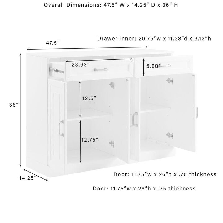 Crosley Furniture Stanton Sideboard White