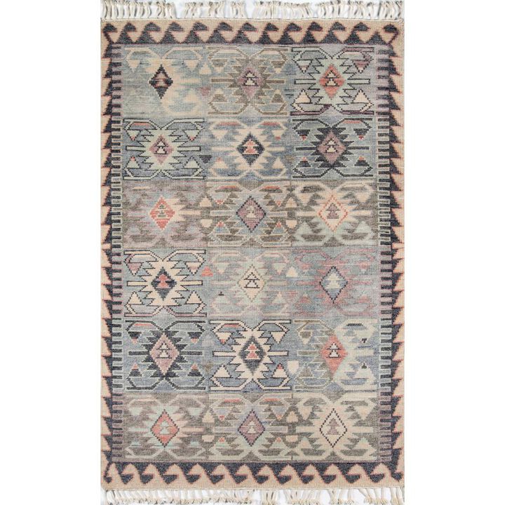 Momeni Traditional Rectangle Area Rug, Blue, 9' X 12'