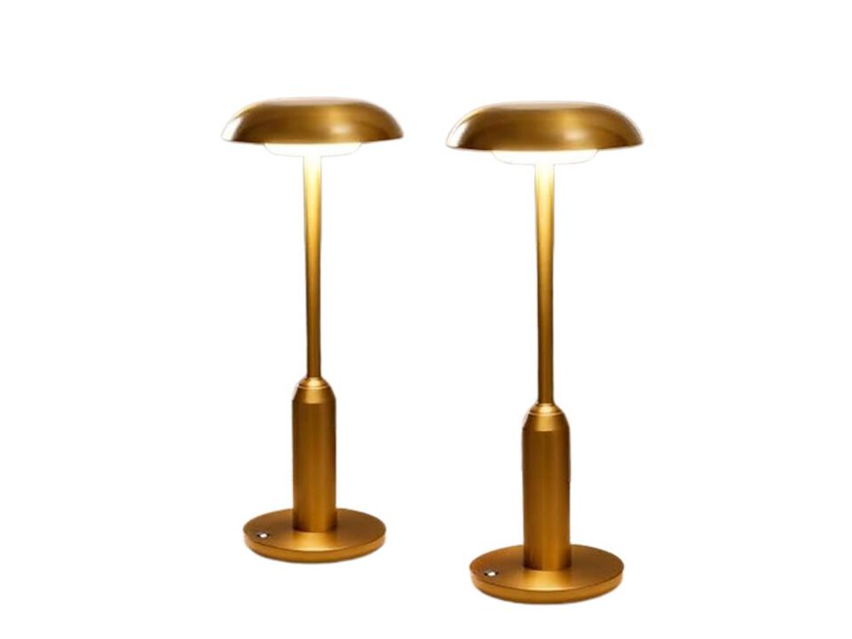 Rechargeable Cordless 3 Color 2 Pack Table Lamps For Patio Outdoor Dining Room