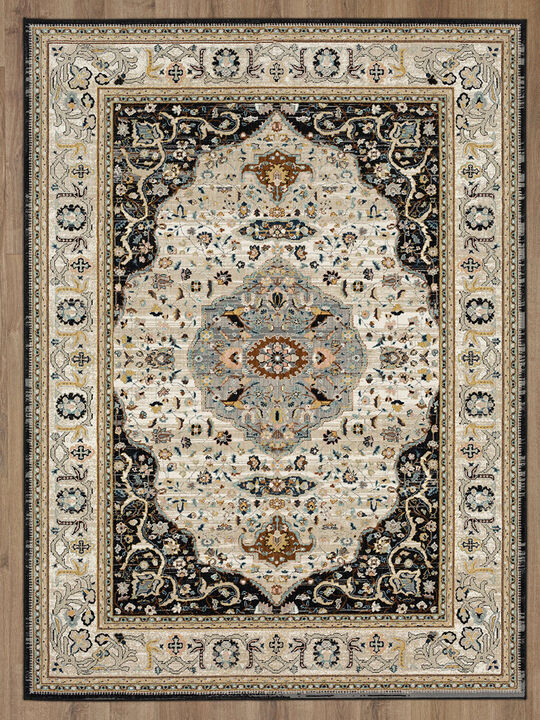 Zephyr Chronos Black 8'x10' Rug