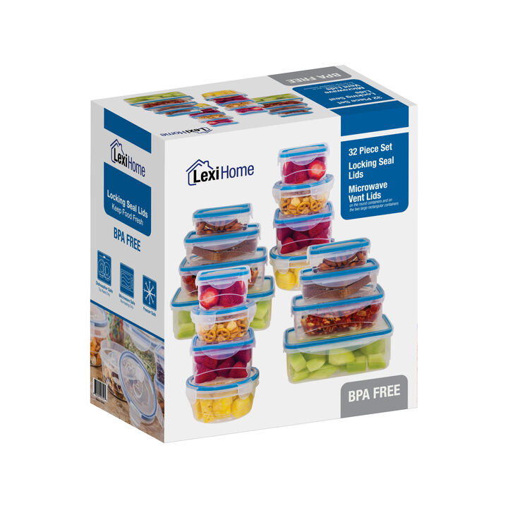Lexi Home 11.75 in. Acrylic Food Storage Container Kitchen Organizer 2-Pack