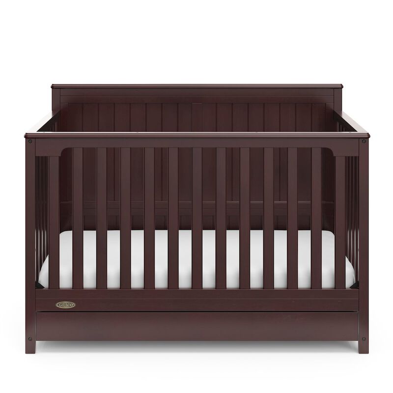 Graco Hadley 5-in-1 Convertible Crib with Drawer (Espresso)
