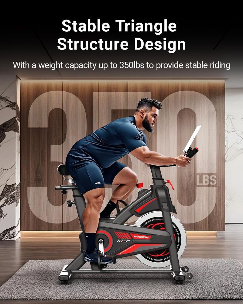 HARISON Exercise Bike 350 lb Capacity, Magnetic&nbsp; Stationary Bike for Home with Bluetooth (HR-X15) image number 4