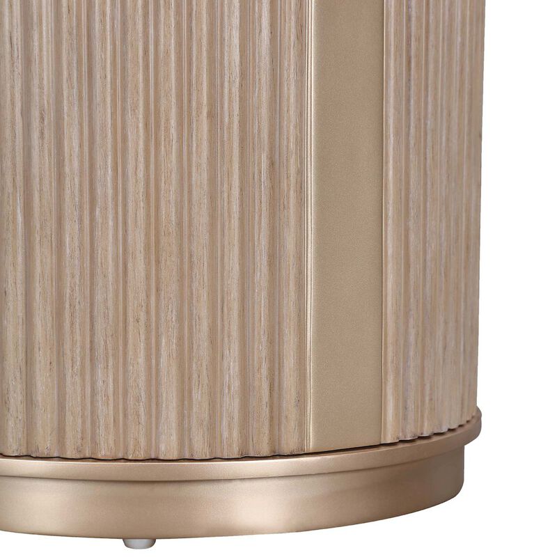 West Kensington Chairside Table - Sea Salt Caramel image number 5