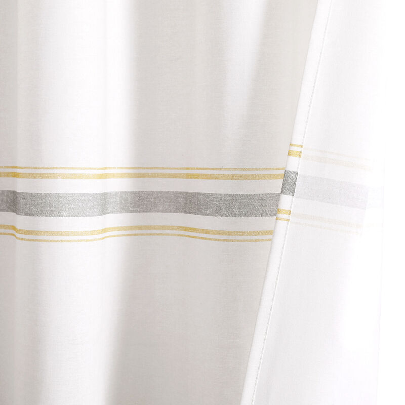 Farmhouse Stripe Cotton Shower Curtain image number 6