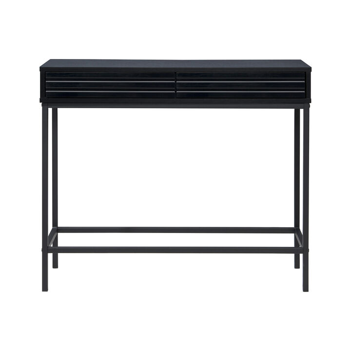 Casimo 35.43 in. Rectangular Engineer Wood Console Table