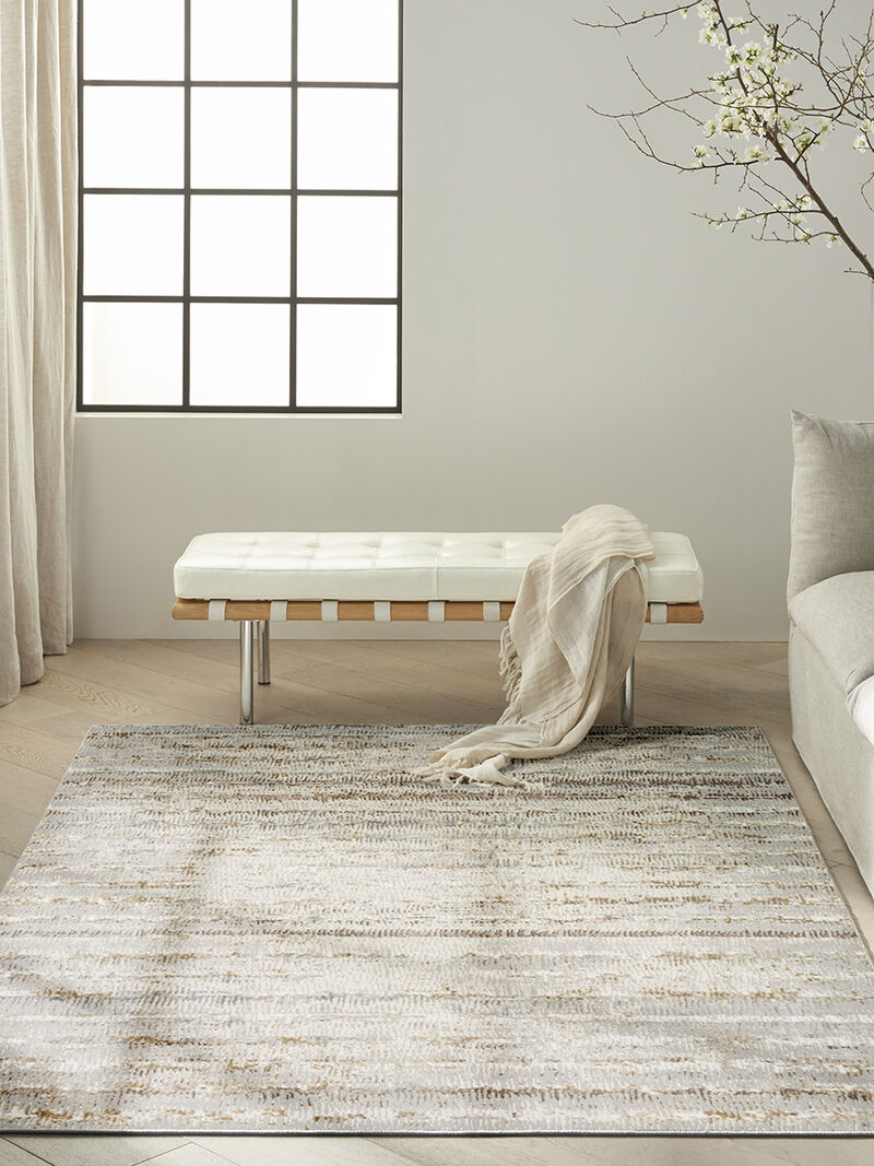 CK073 Compass CMP01 Ivory/Rust 7'10" x 9'10" Rug