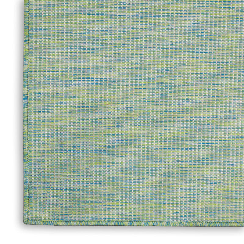 HomeRoots 3' X 5' Blue And Green Indoor Outdoor Area Rug image number 2