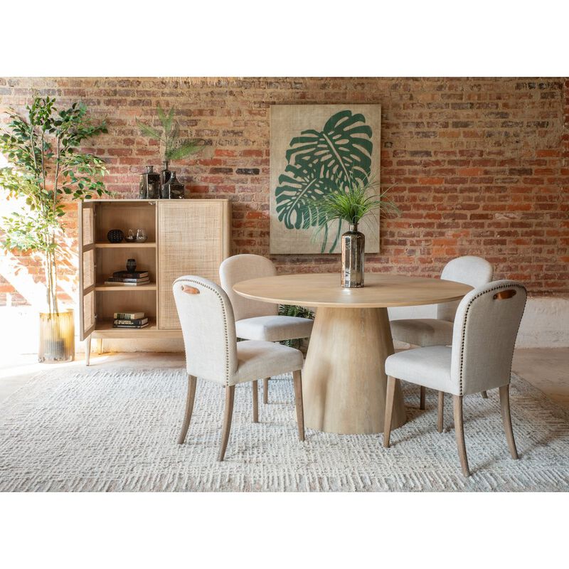 World Interiors Olivia Dining Chair in Beige Linen image number 7