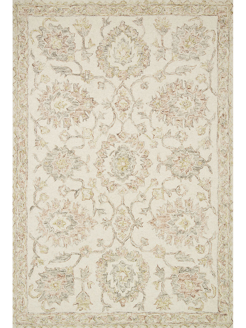 Norabel NOR04 Ivory/Blush 3'6" x 5'6" Rug