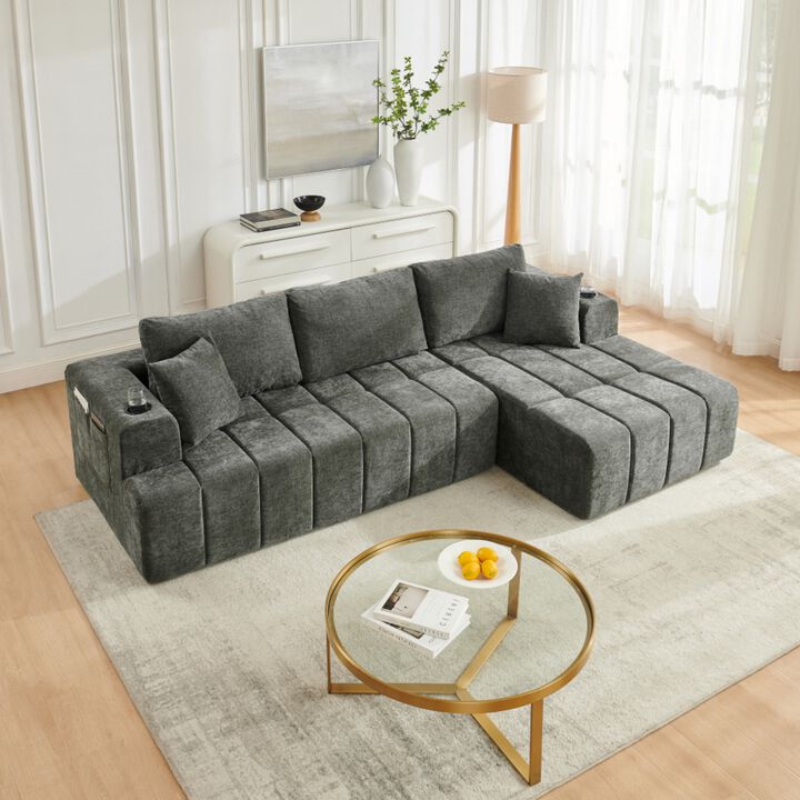 Blufji Modular L-Shaped Sectional Sofa