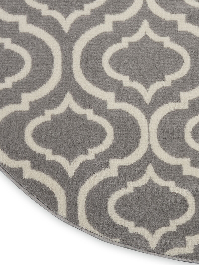 Jubilant JUB19 Gray 5'3" x Round Rug