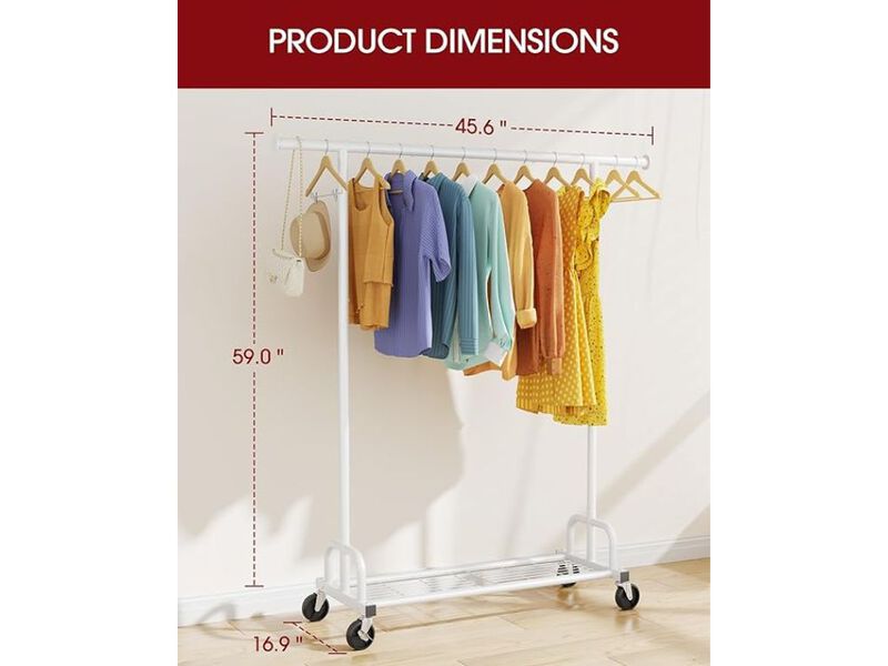 Clothes Rack - Large-Capacity Clothing Racks For Hanging Clothes image number 2