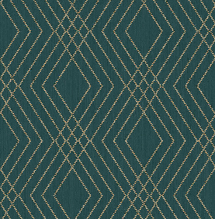 Shard Evergreen Trellis Wallpaper