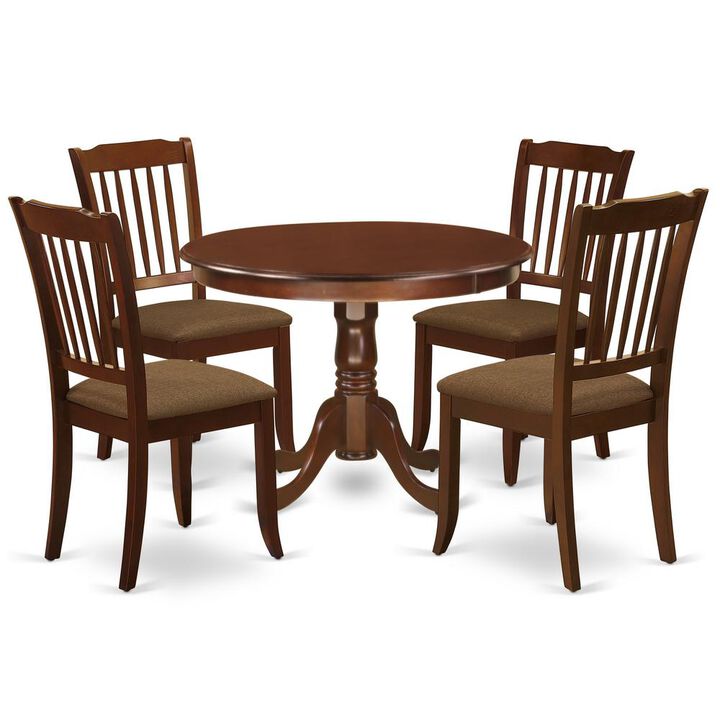 East West Furniture Dining Room Set Mahogany