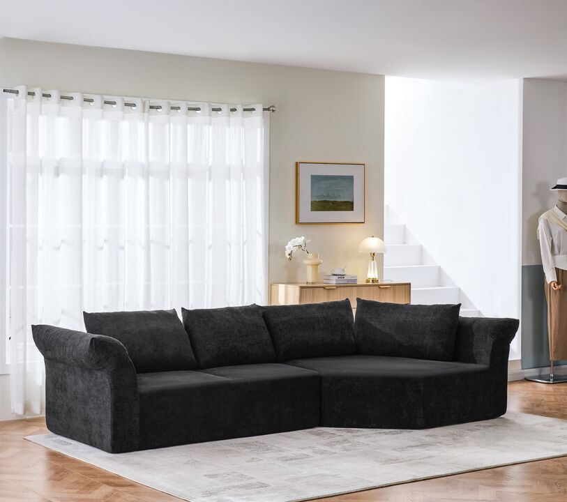 Kelhak Modern Minimalist Modular Sectional Sofa
