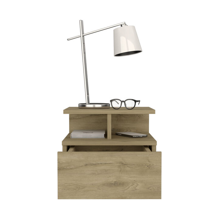 Streamdale Floating Nightstand Flopini, One Drawer, Macadamia Finish