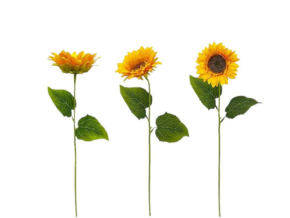 10 Piece Artificial Sunflower Flower Stems Long Stem Wedding Centerpiece Decor