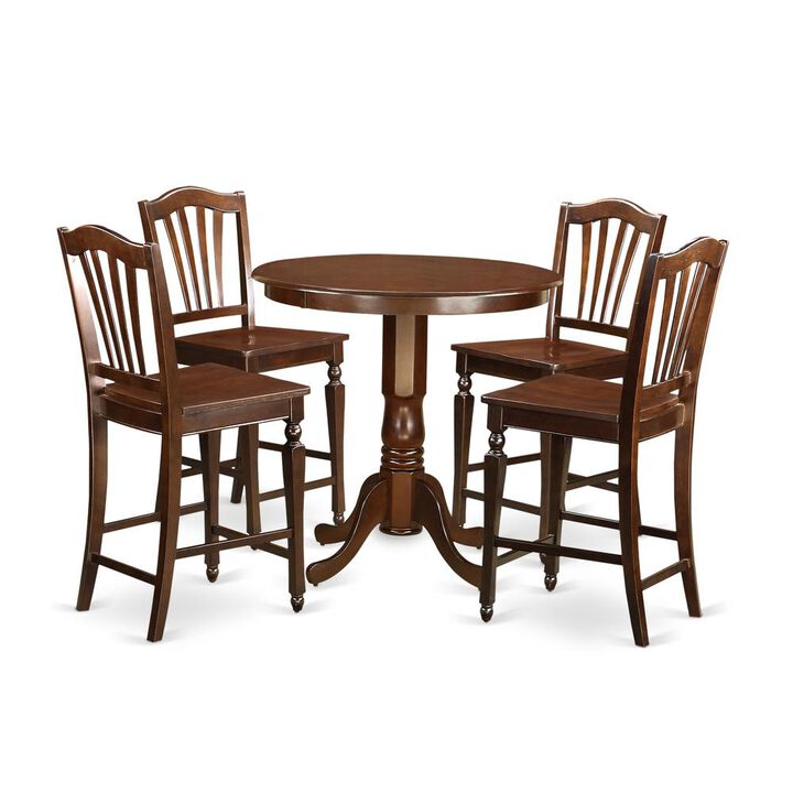 5 Pc Dining counter height set - counter height Table and 4 bar stools.