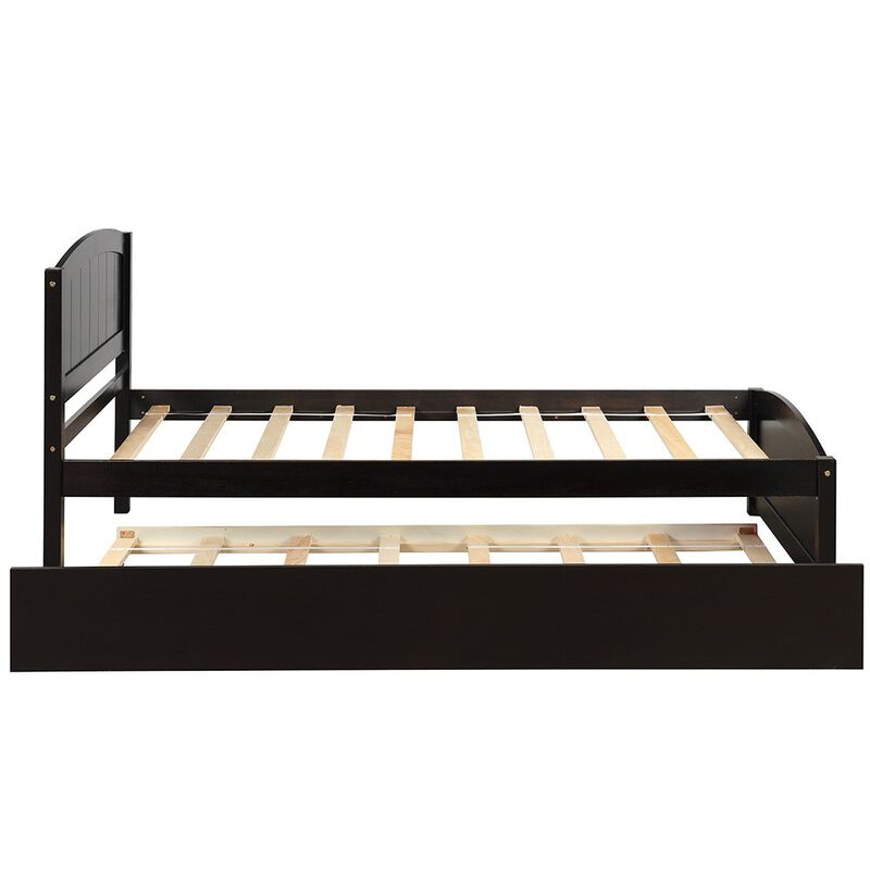 Solid Wood Trundle Bed &ndash; Perfect for Guests or Kids&rsquo; Rooms image number 2