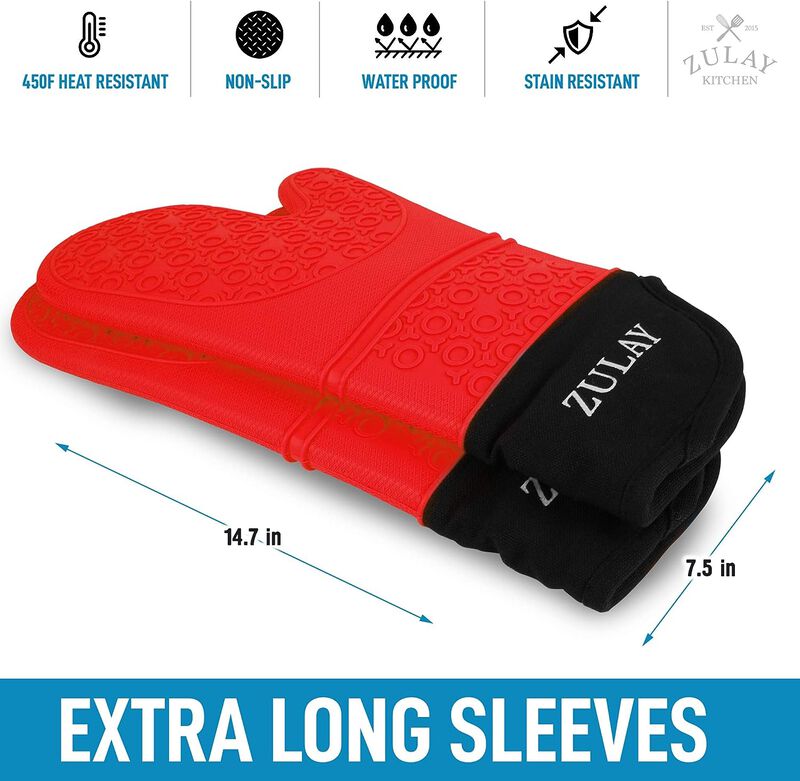 Heat Resistant Silicone Oven Mitts