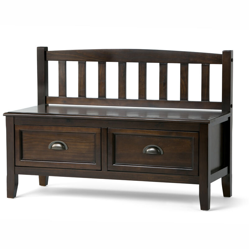 Simpli Home Burlington Entryway Storage Bench with Drawers image number 0