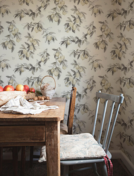 Lemonade Charcoal Citrus Wallpaper