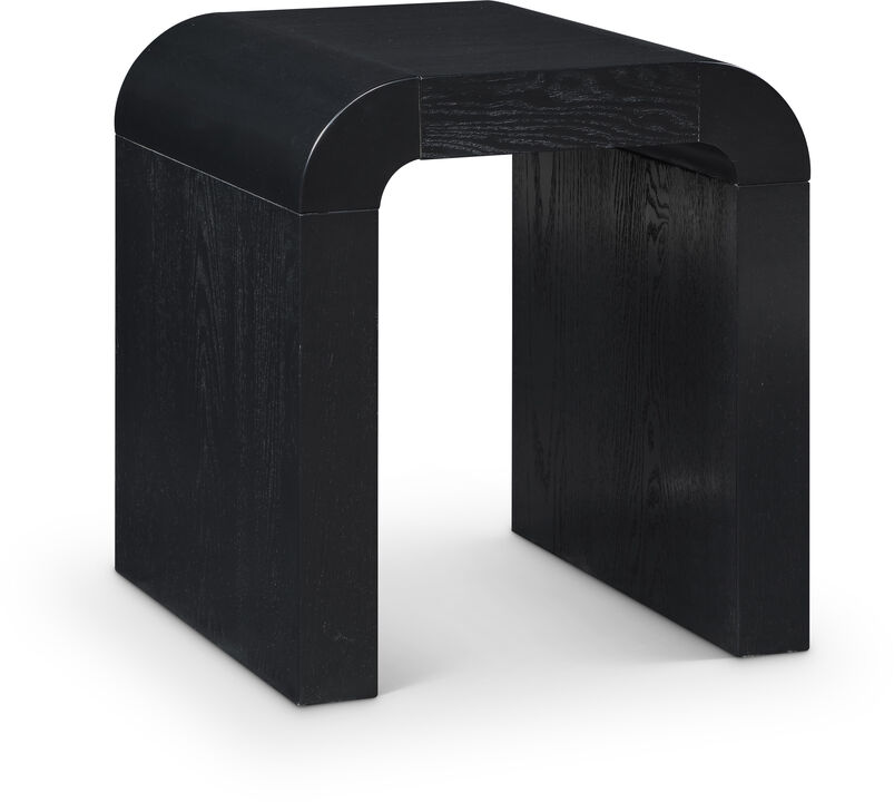 Meridian Furniture Toulon Black Oak Veneer End Table