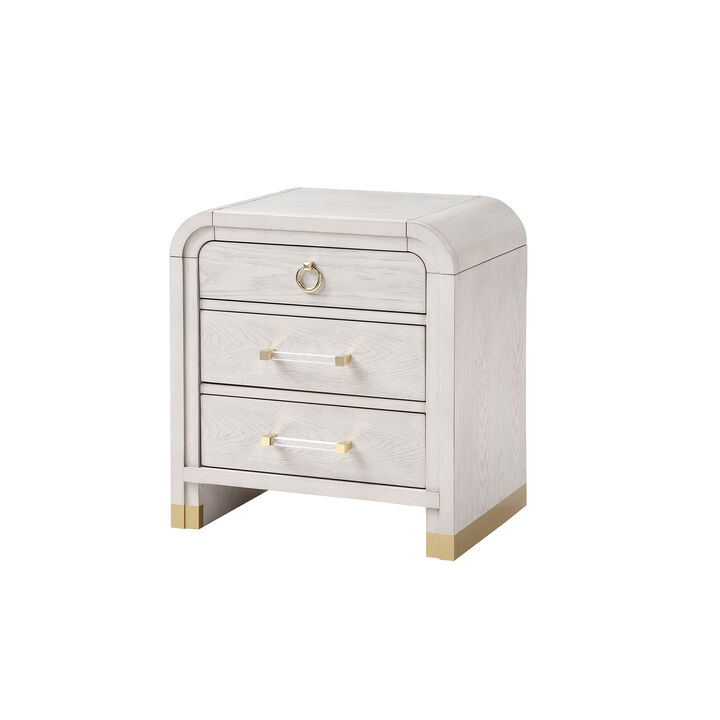Malmo Oak Modern Wooden Nightstand