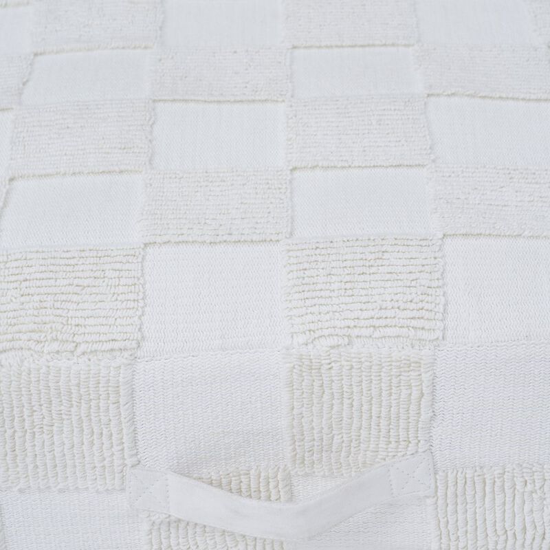 Renwil Persona Floor Pouf In White Color