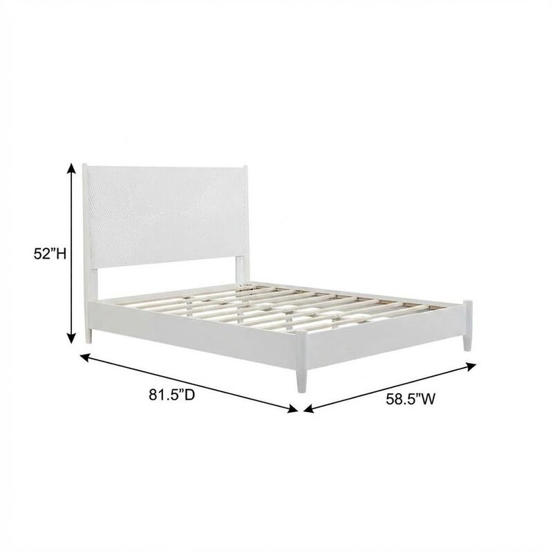Alpine Furniture Tranquility Full Panel Bed, White image number 3