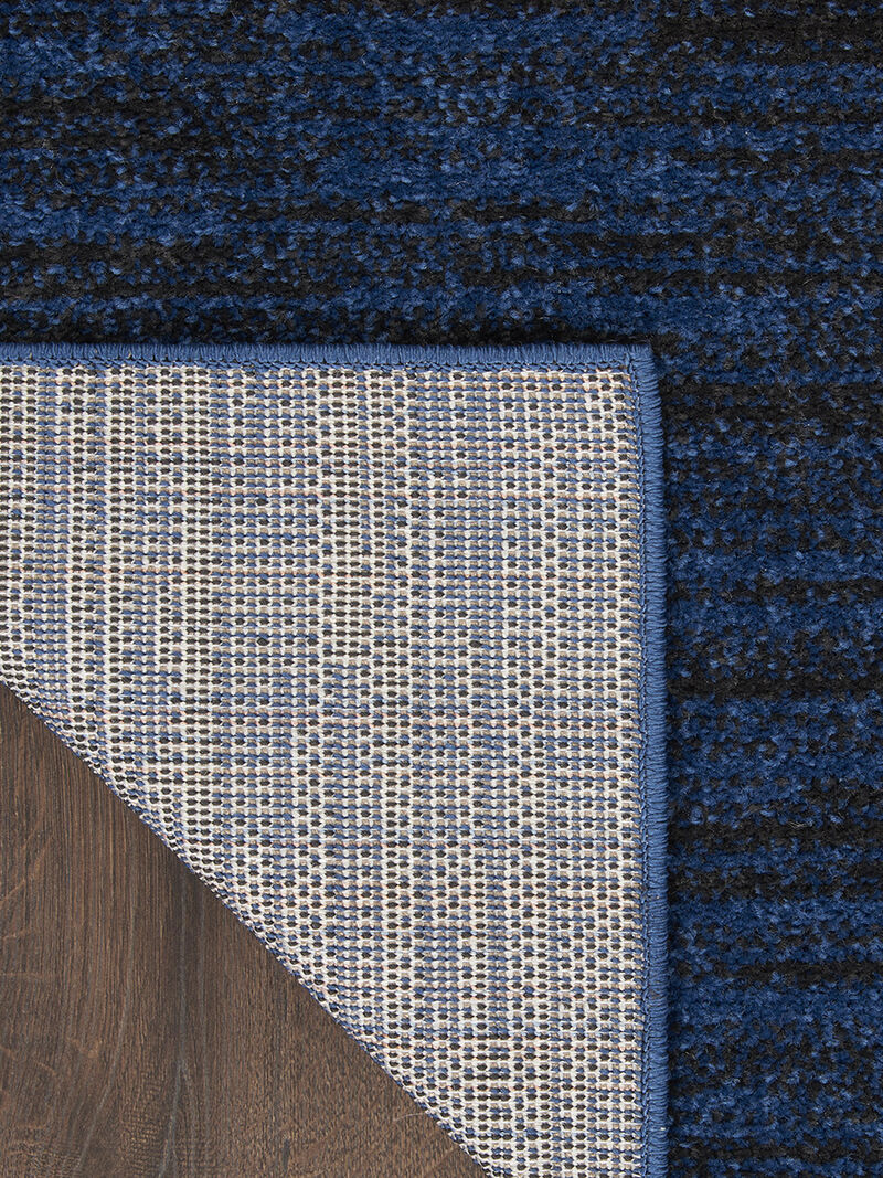 Nourison Essentials NRE01 Midnight Blue 7' x Square Rug image number 2