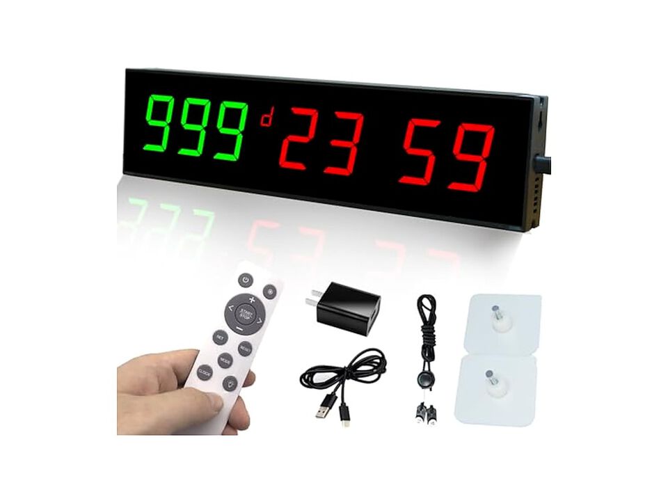 Digital Days Countdown Timer Retirement Wall Clock Home Decor