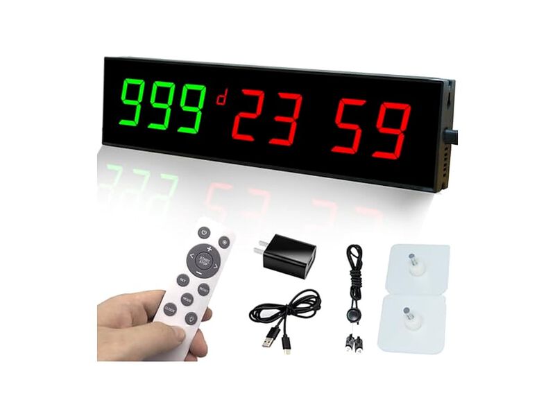 Digital Days Countdown Timer Retirement Wall Clock Home Decor image number 0