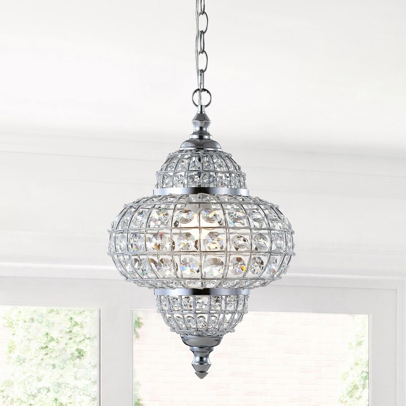Juliette Crystal/Metal LED Pendant Pendant