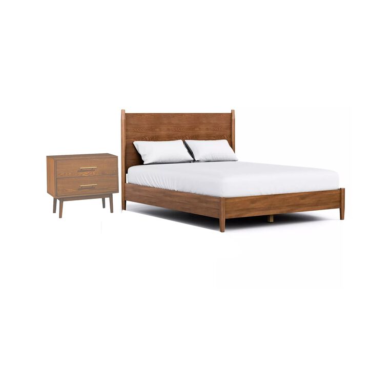 Bedroom Set, 2 Piece Set with Nightstand