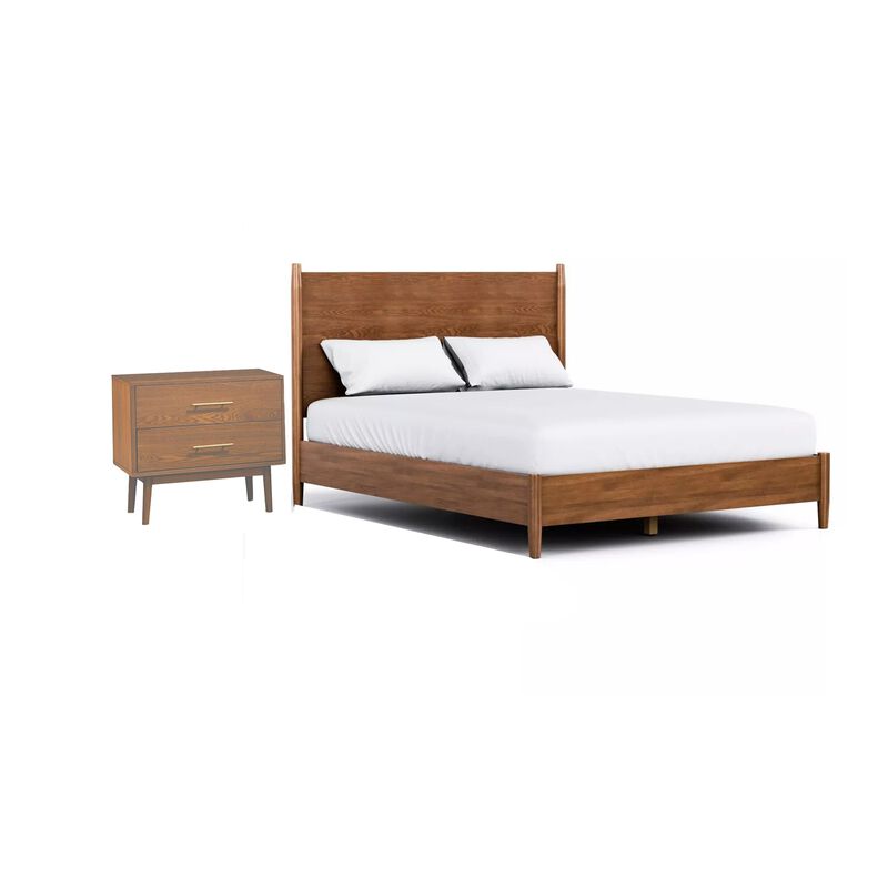 Bedroom Set, 2 Piece Set with Nightstand image number 0